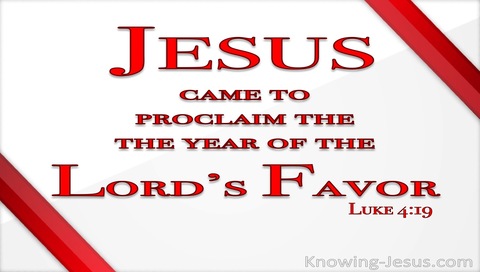 Luke 4:19 To Proclaim The Acceptable Year Of The Lord (red)